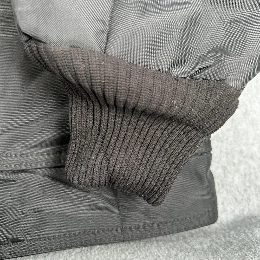 RefrigiWear Jacket Mens 3XL Black Quilted Insulated Faux Fur Workwear 0322R